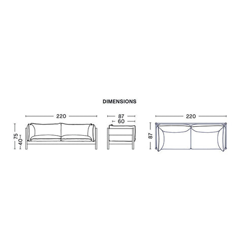 Arbour Eco Sofa 3 Seater